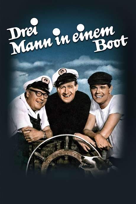 Drei Mann in einem Boot